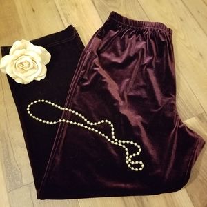 Vintage size XL APOSTROPHE  velour/ velvet pant